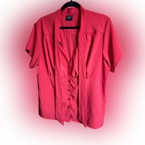 vintage-inspired red top